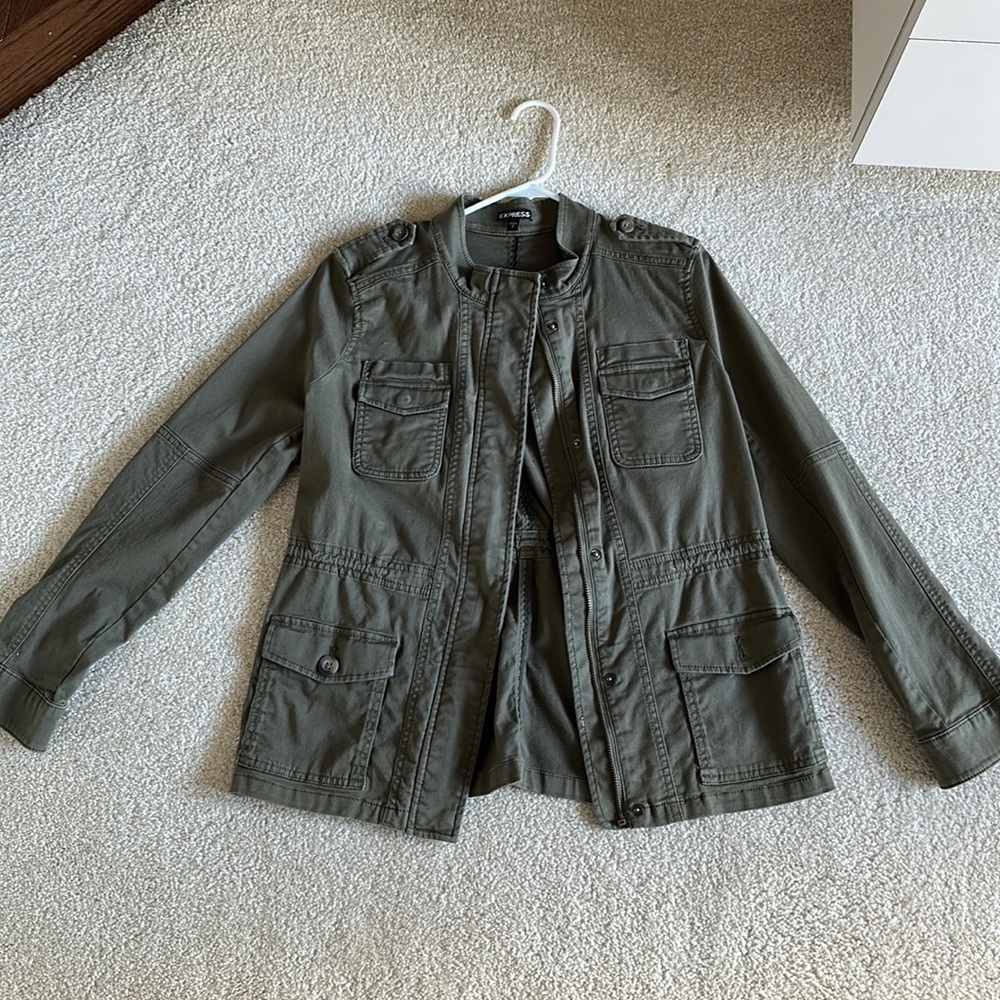 Express green jacket